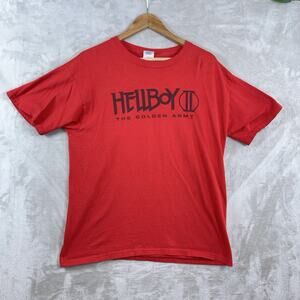 Vintage 2008 Hellboy 2 The Golden Army Movie Promo T Shirt Gildan Cinephile